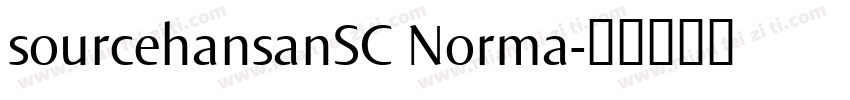 sourcehansanSC Norma字体转换